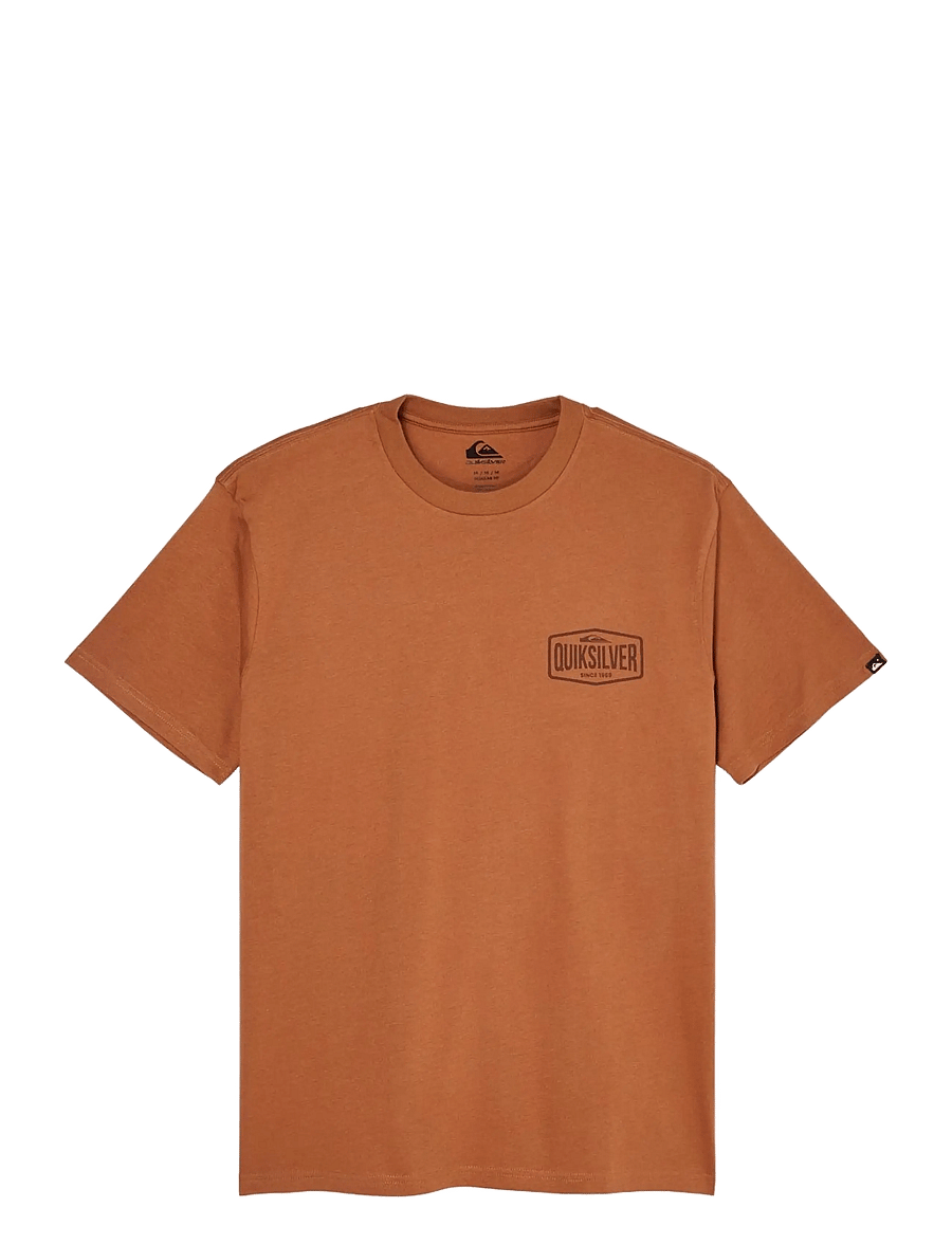 Quiksilver - EV SURF GARAGE SS - oberteile & t-shirts - rawhide - 0