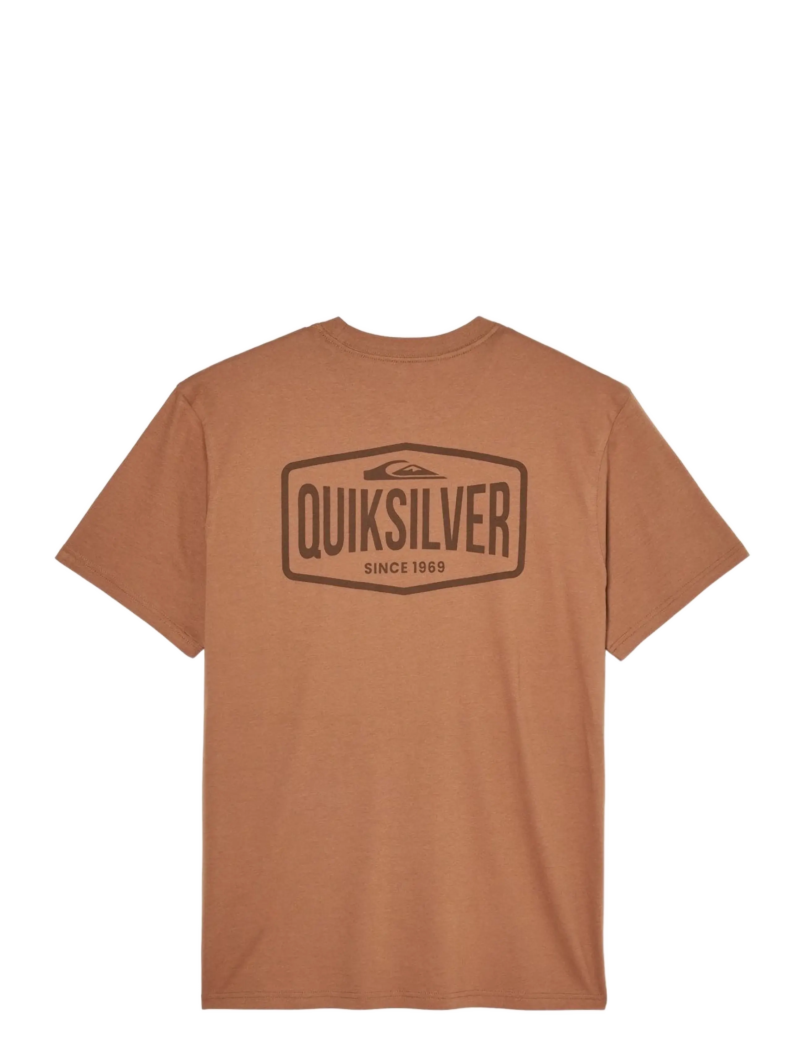 Quiksilver - EV SURF GARAGE SS - oberteile & t-shirts - rawhide - 1
