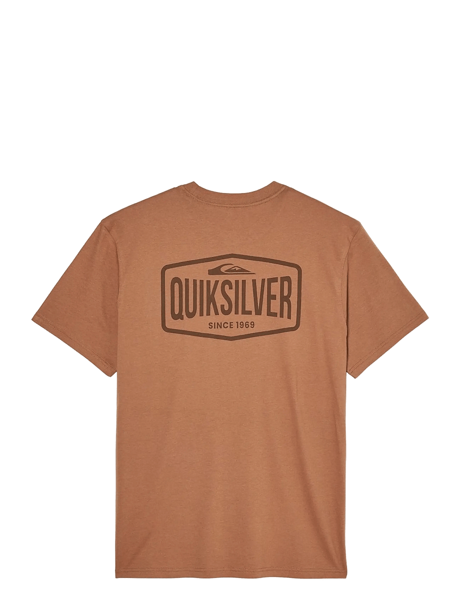 Quiksilver - EV SURF GARAGE SS - oberteile & t-shirts - rawhide - 1