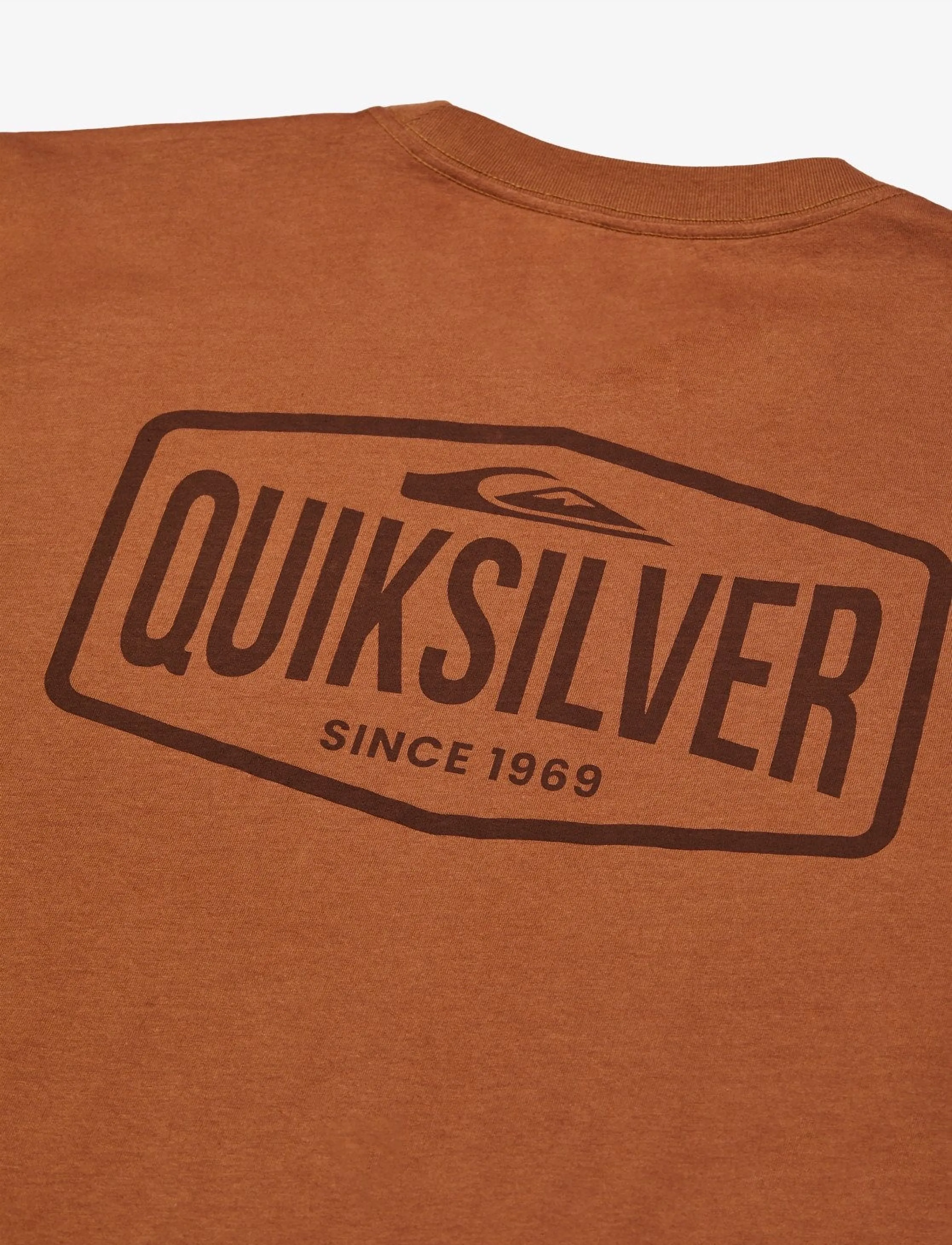 Quiksilver - EV SURF GARAGE SS - oberteile & t-shirts - rawhide - 2