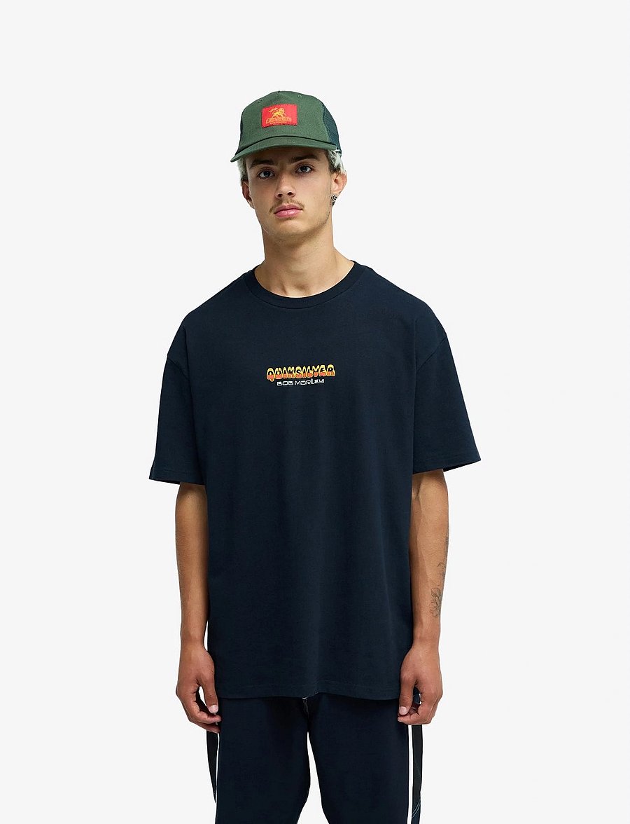Quiksilver - BM BE LOVED SS - t-shirts - black - 0