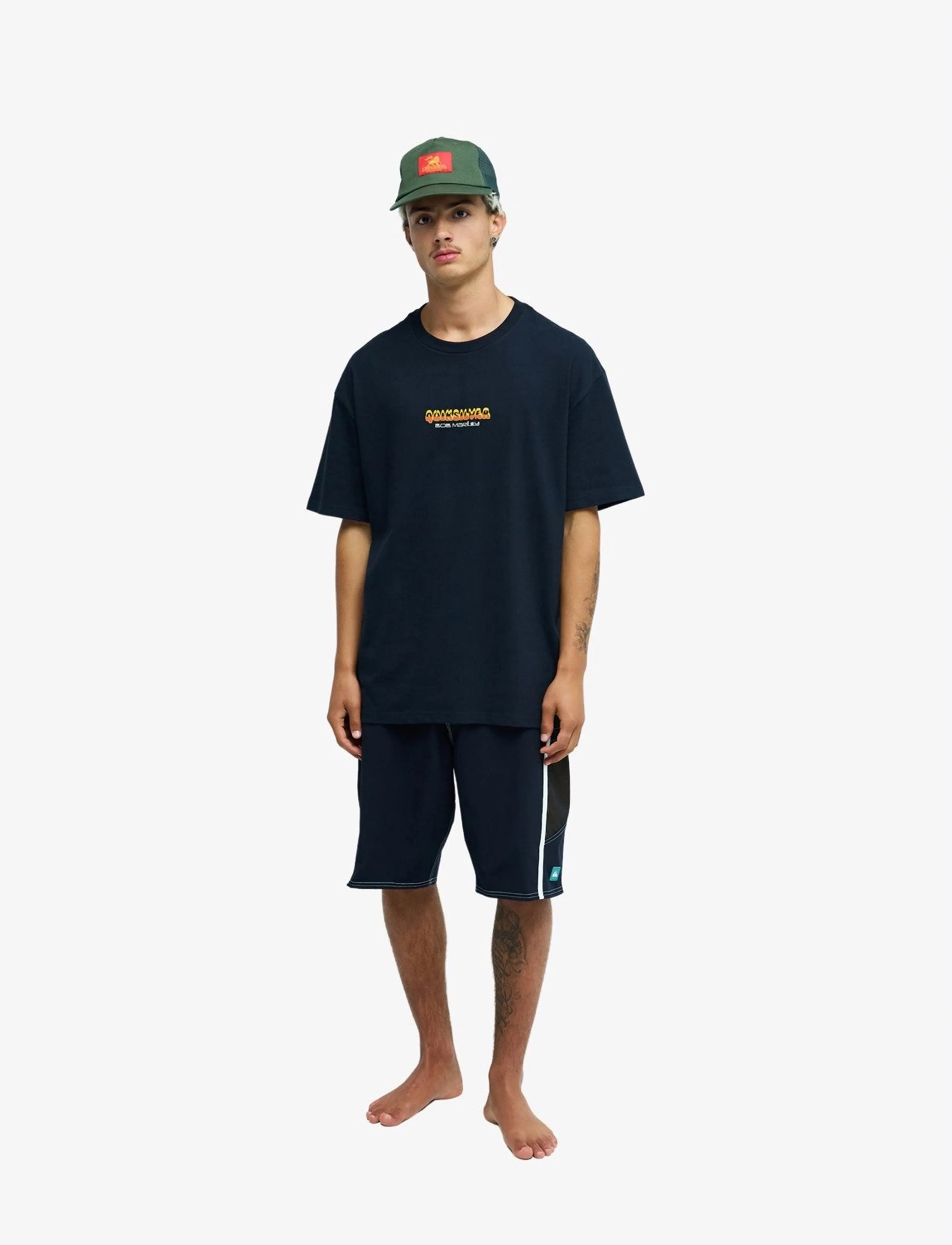 Quiksilver - BM BE LOVED SS - t-shirts - black - 4
