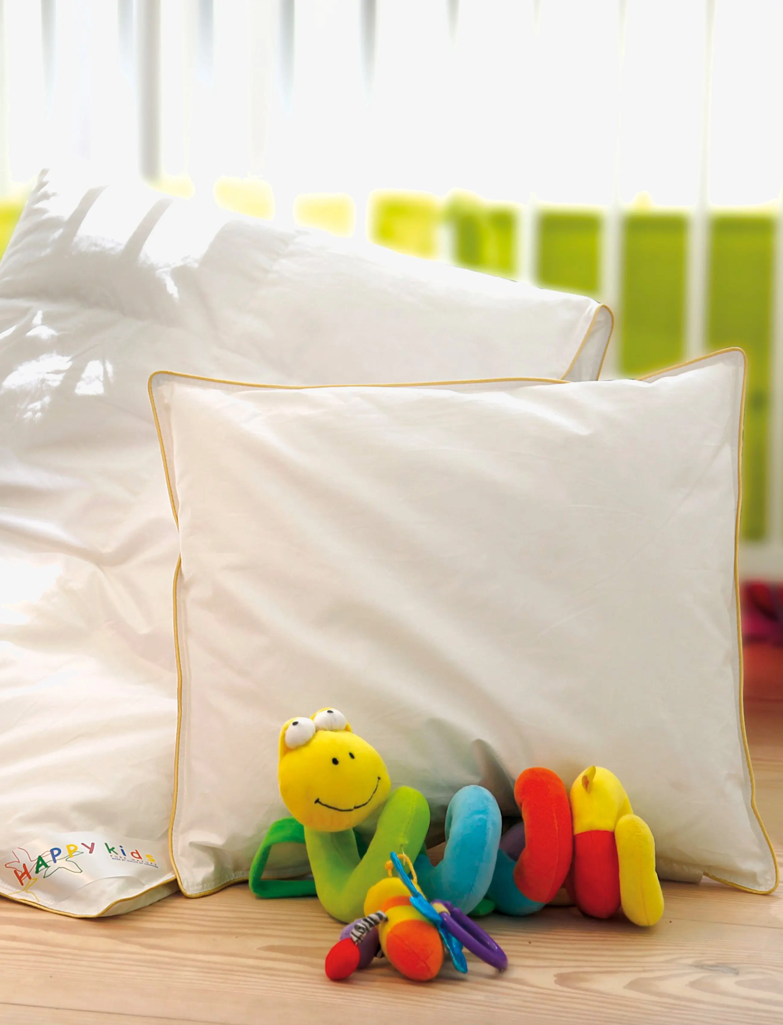 Quilts of Denmark Happy Kids Baby Pillow, 40X45 cm, White, Søvntid > Puder, Børn
