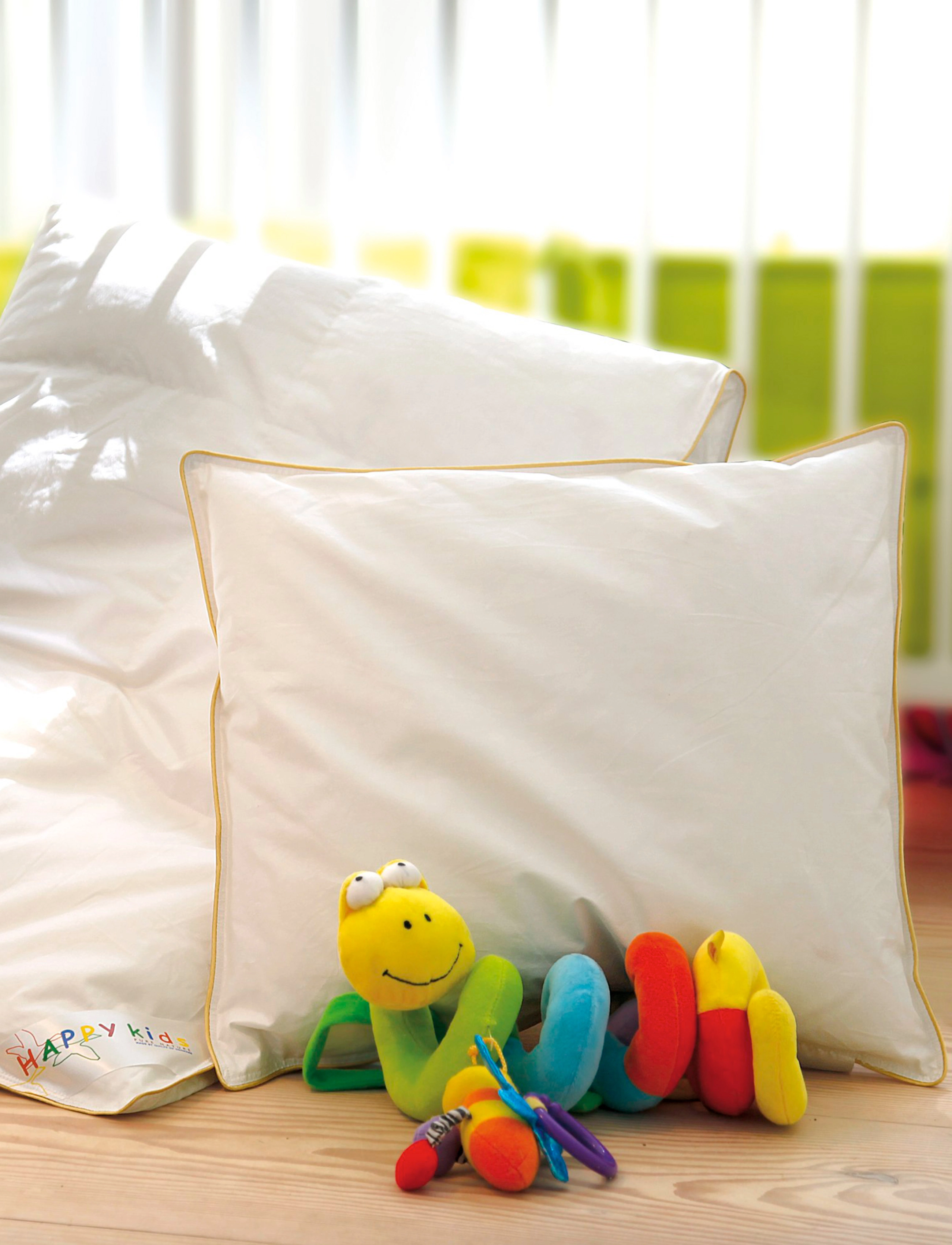 Quilts of Denmark Happy Kids Junior Pillow, 40X45 cm, White, Søvntid > Puder, Børn