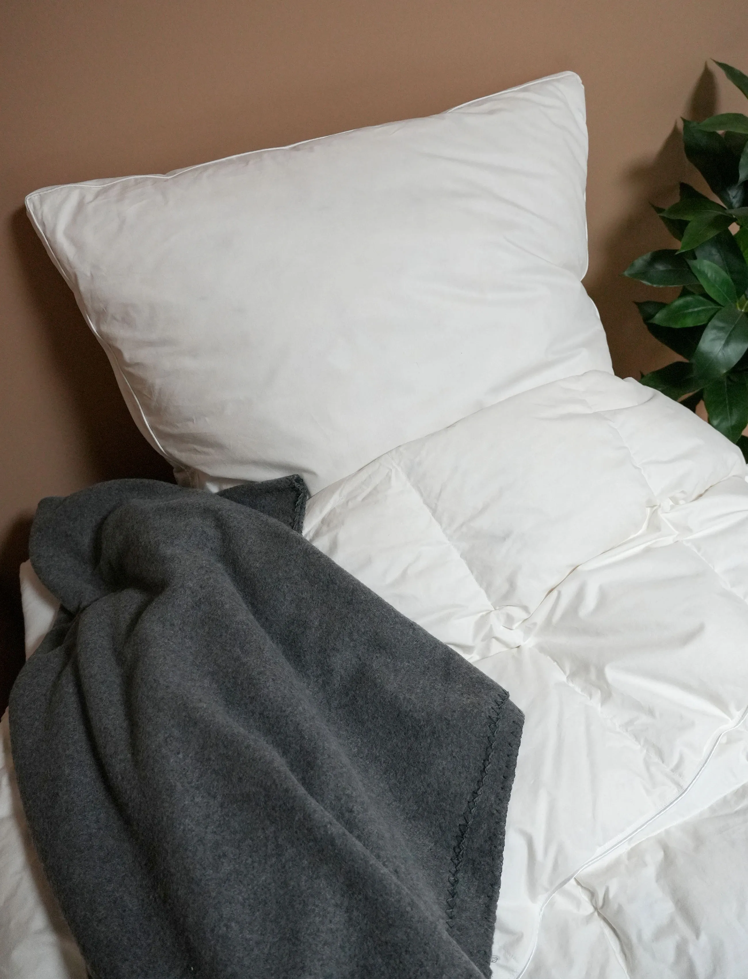 Quilts of Denmark Femø 3-Champer (Panel) Pillow, 60X63 cm, White, Sengetekstiler > Puder, Unisex