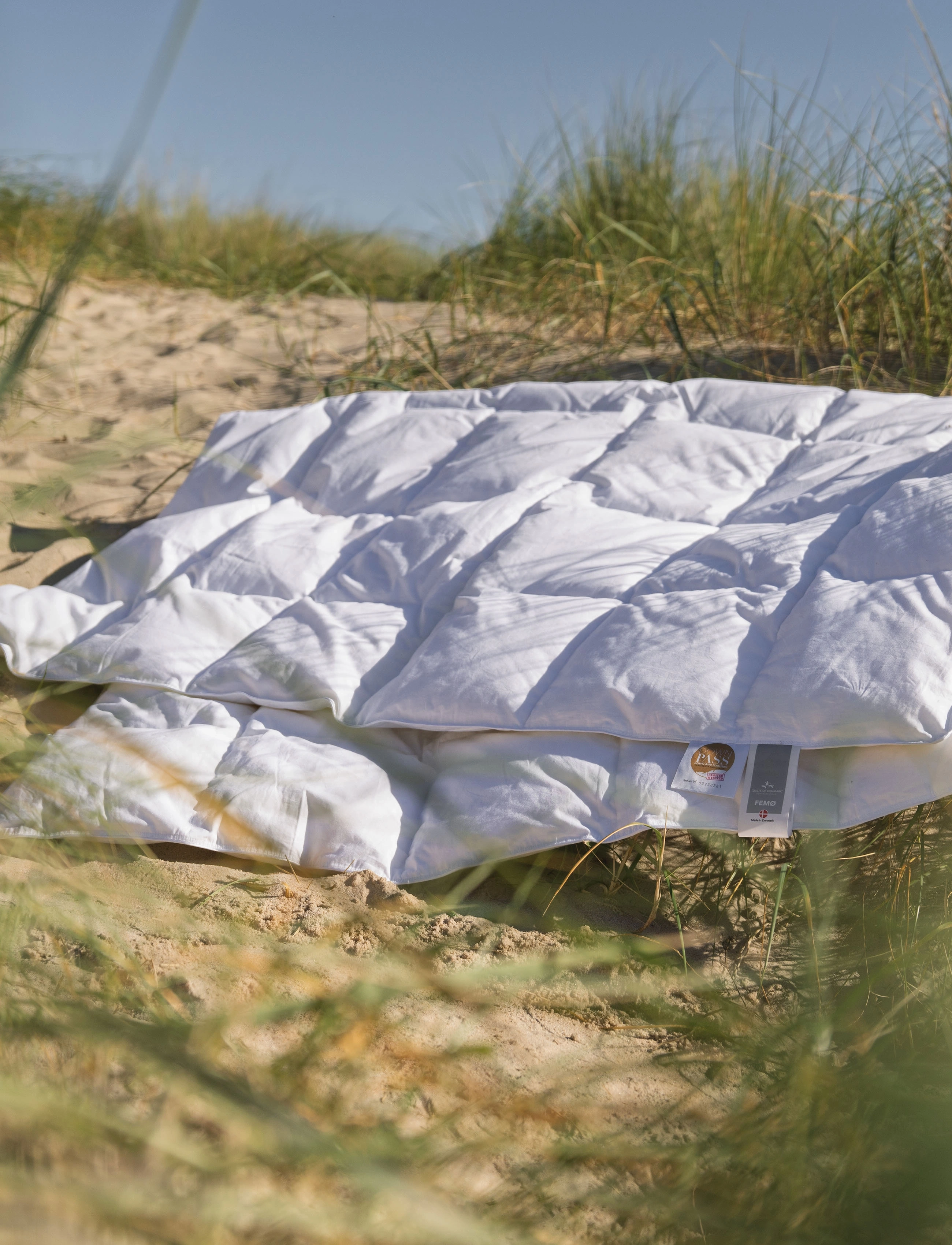 Quilts of Denmark Femø, 140X220 cm, White, Sengetekstiler > Dyner, Unisex