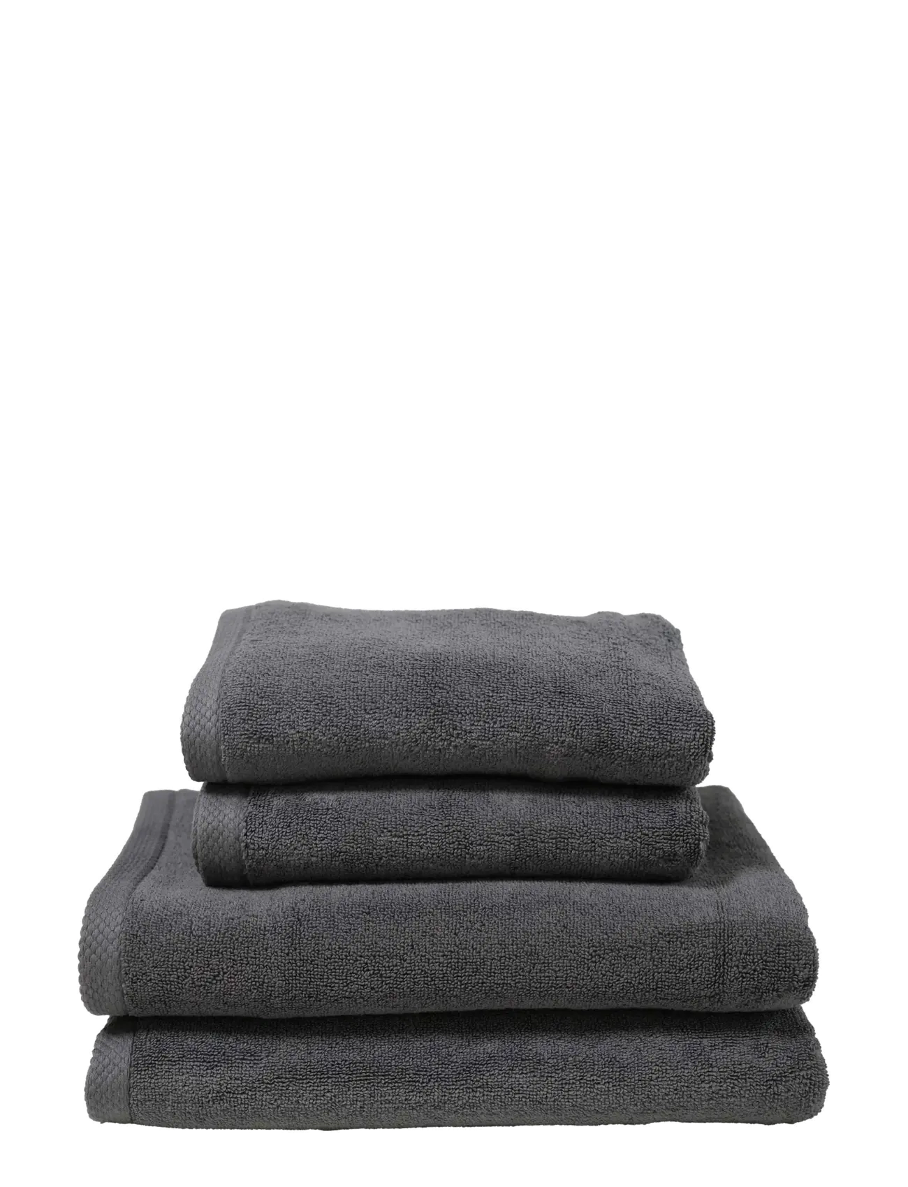 Quilts of Denmark Pure Sleep Towel Dark Grey 4-Pack, Bath Håndklæde, Grå, Str: 2X50X100CM;2X70X140CM
