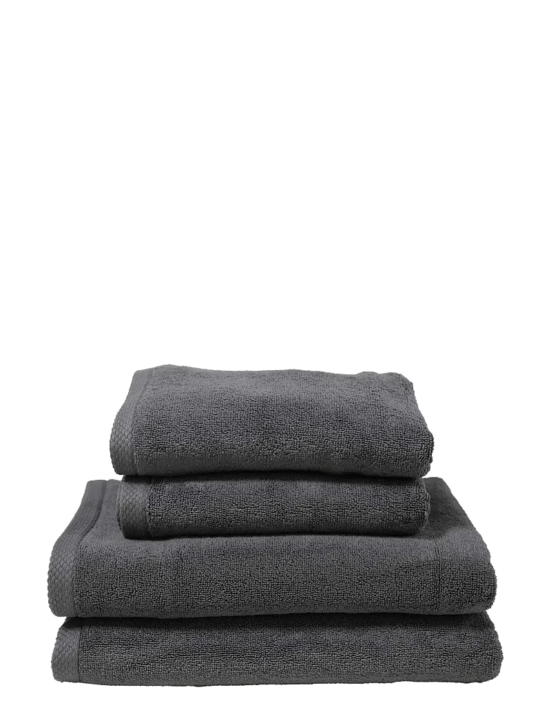 Quilts of Denmark - Pure Sleep Towel Dark Grey 4-pack - gesichtshandtücher - grey - 0