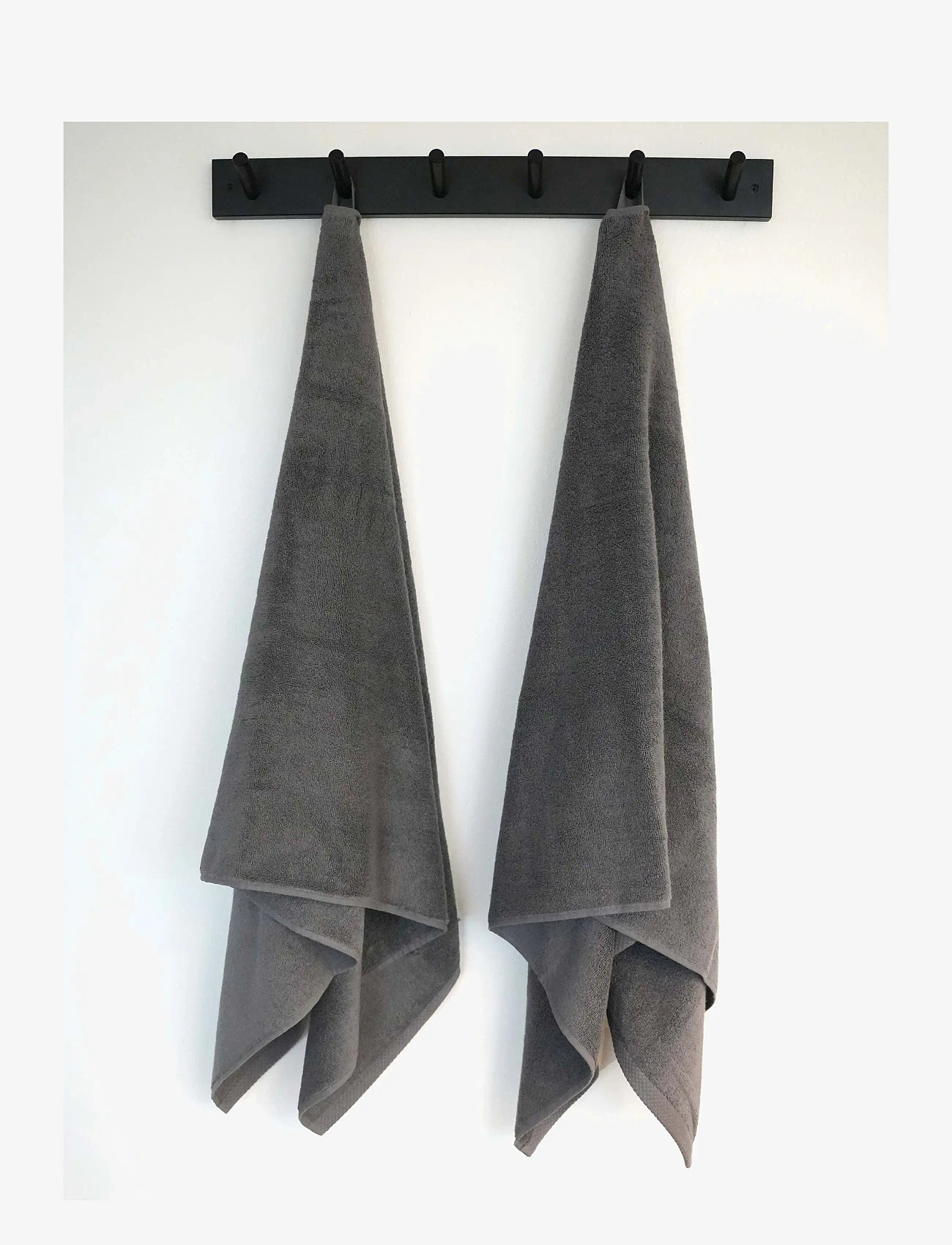 Quilts of Denmark - Pure Sleep Towel Dark Grey 4-pack - gesichtshandtücher - grey - 1