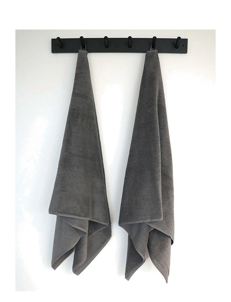 Quilts of Denmark - Pure Sleep Towel Dark Grey 4-pack - kasvopyyhkeet - grey - 1