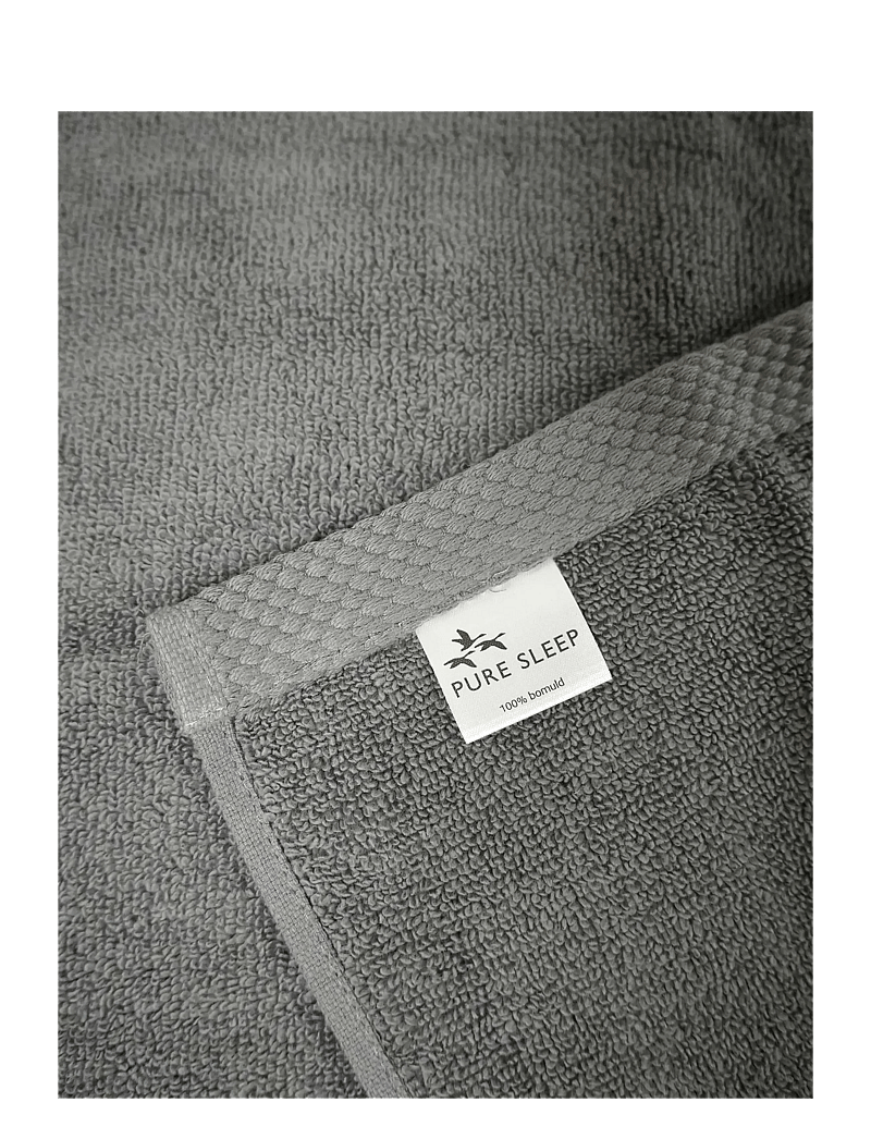 Quilts of Denmark - Pure Sleep Towel Dark Grey 4-pack - gesichtshandtücher - grey - 3