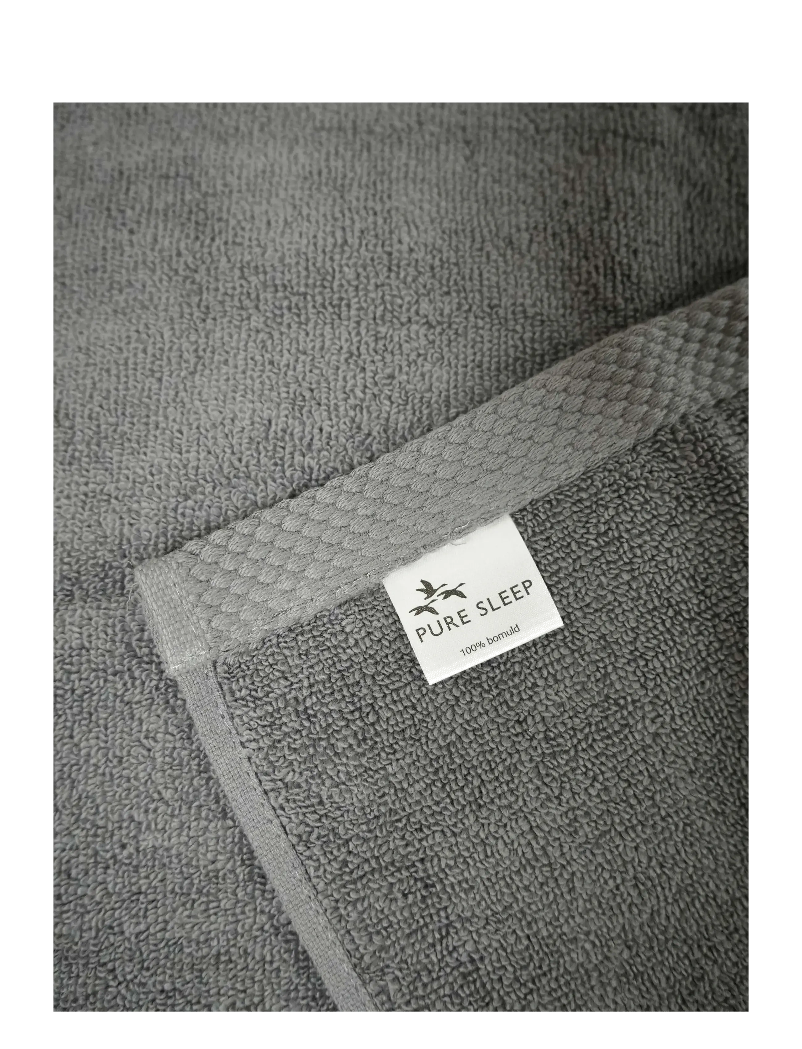 Quilts of Denmark - Pure Sleep Towel Dark Grey 4-pack - vaskeklude - grey - 3
