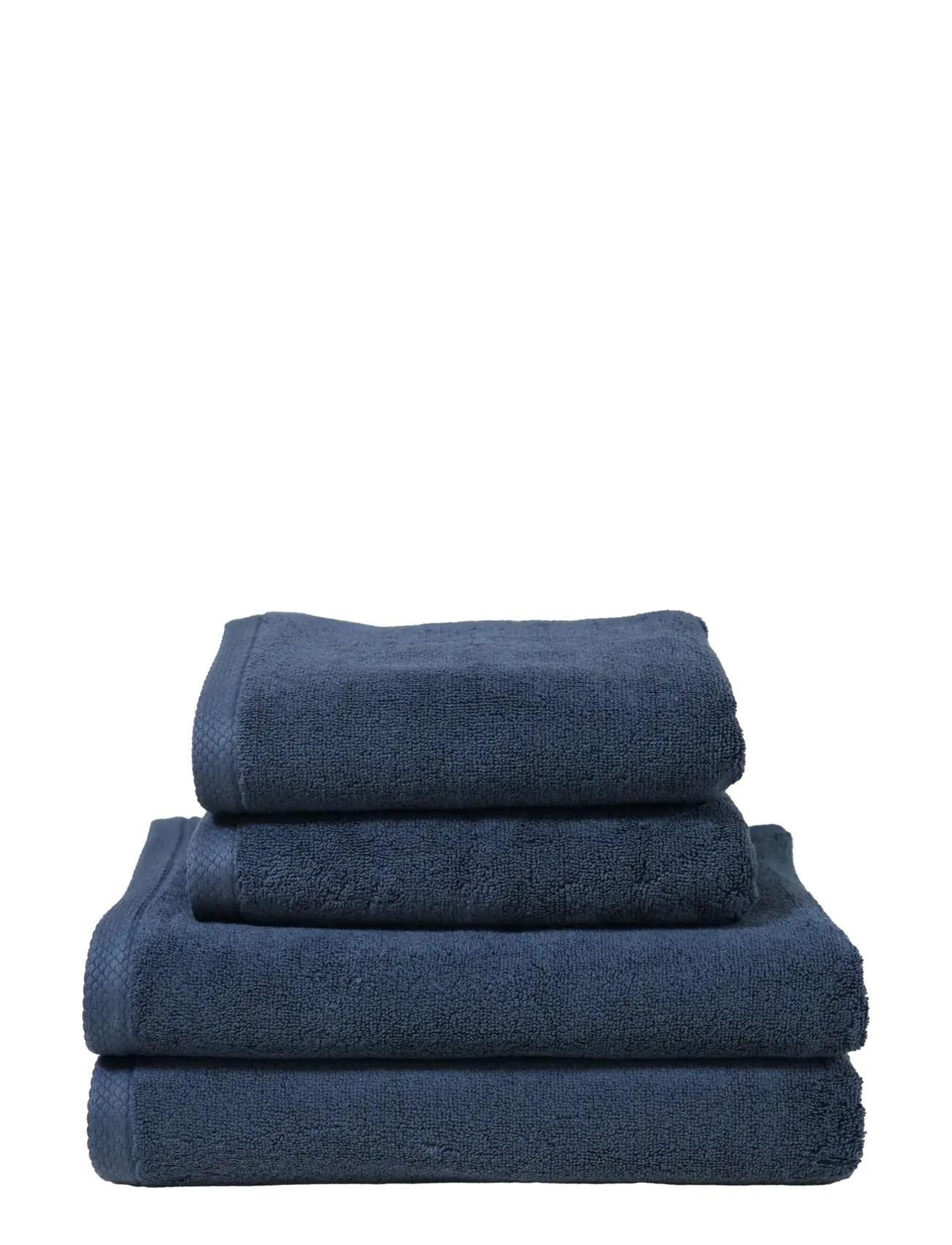 Quilts of Denmark Pure Sleep Towel Dark Blue 4-Pack, Bath Håndklæde, Navy, Str: 2X50X100CM;2X70X140CM