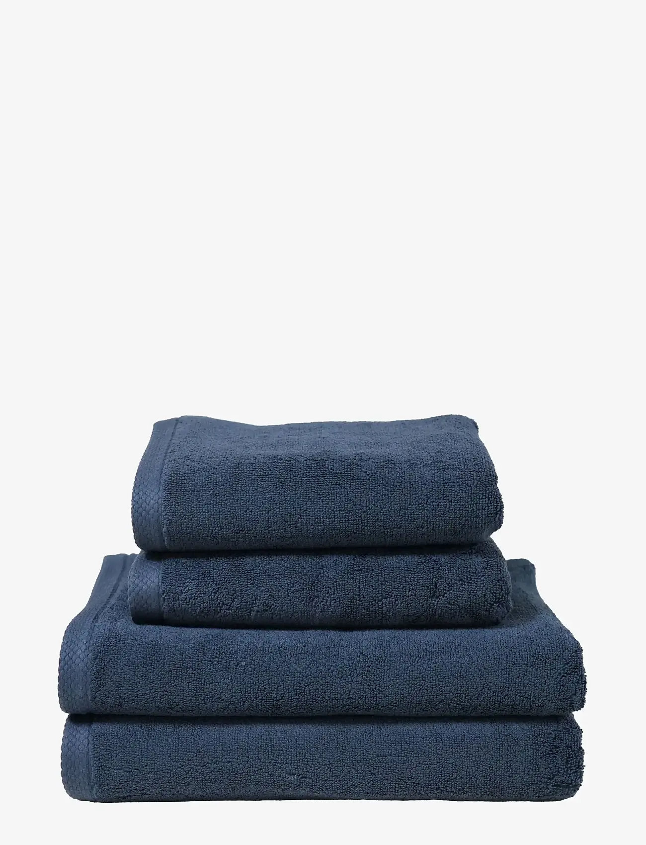 Quilts of Denmark - Pure Sleep Towel Dark Blue 4-pack - gesichtshandtücher - blue - 0