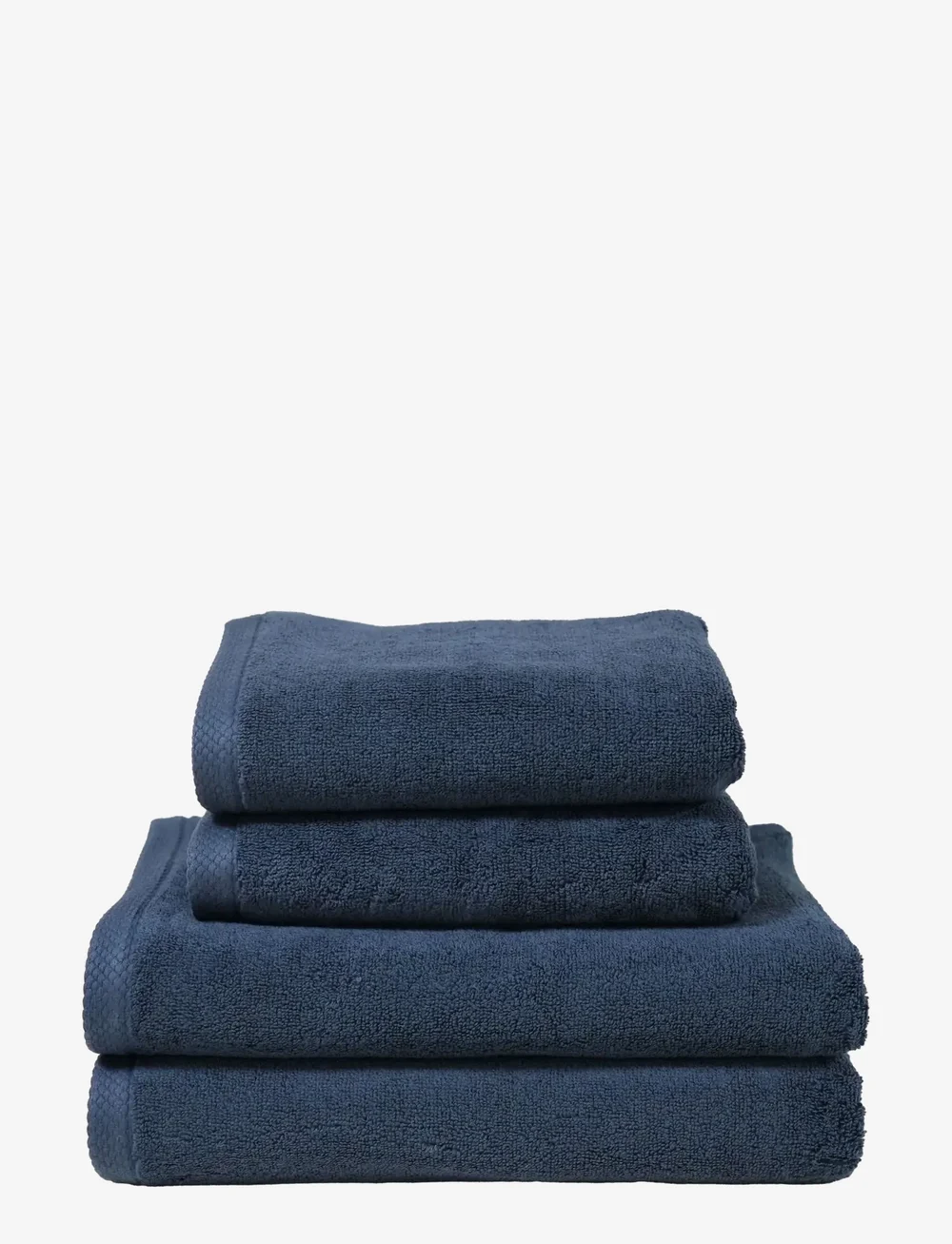 Quilts of Denmark - Pure Sleep Towel Dark Blue 4-pack - vaskeklude - blue - 0