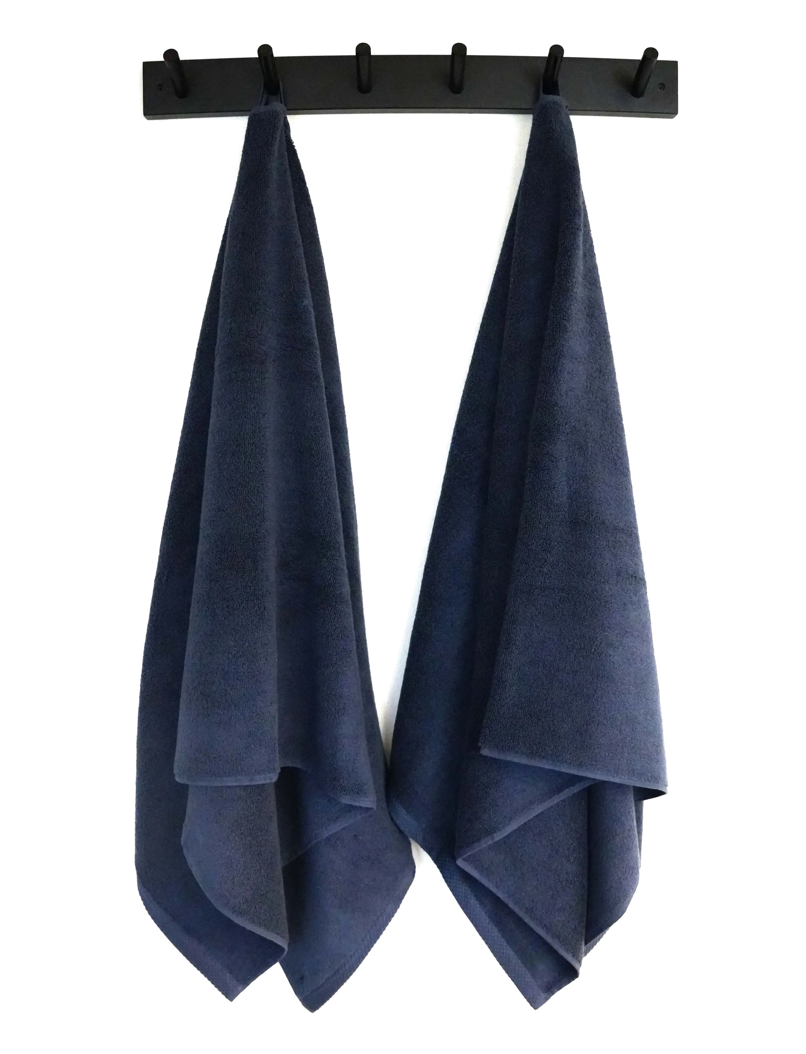 Quilts of Denmark - Pure Sleep Towel Dark Blue 4-pack - ansiktshåndklær - blue - 1