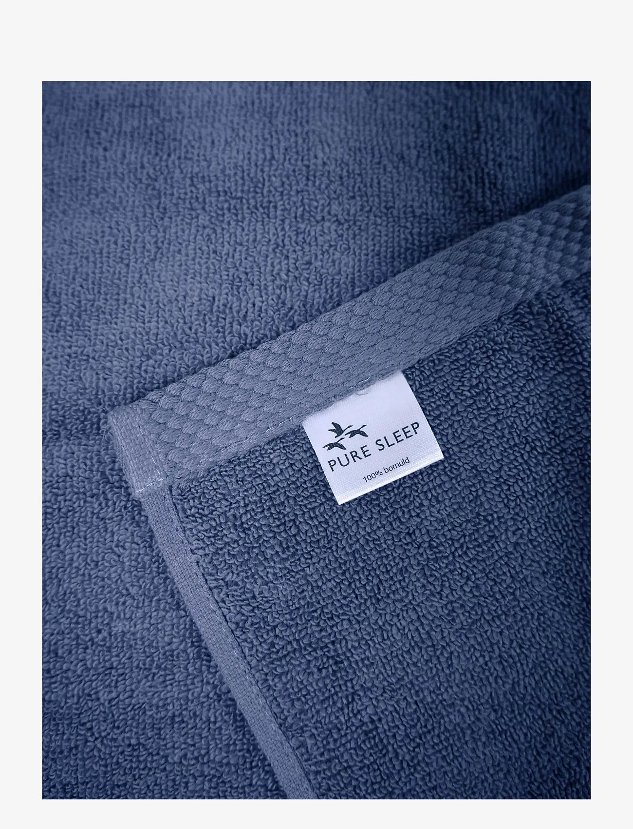 Quilts of Denmark - Pure Sleep Towel Dark Blue 4-pack - gesichtshandtücher - blue - 3