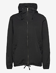 R-Collection - Zipper Anorak - spring jackets - black - 0