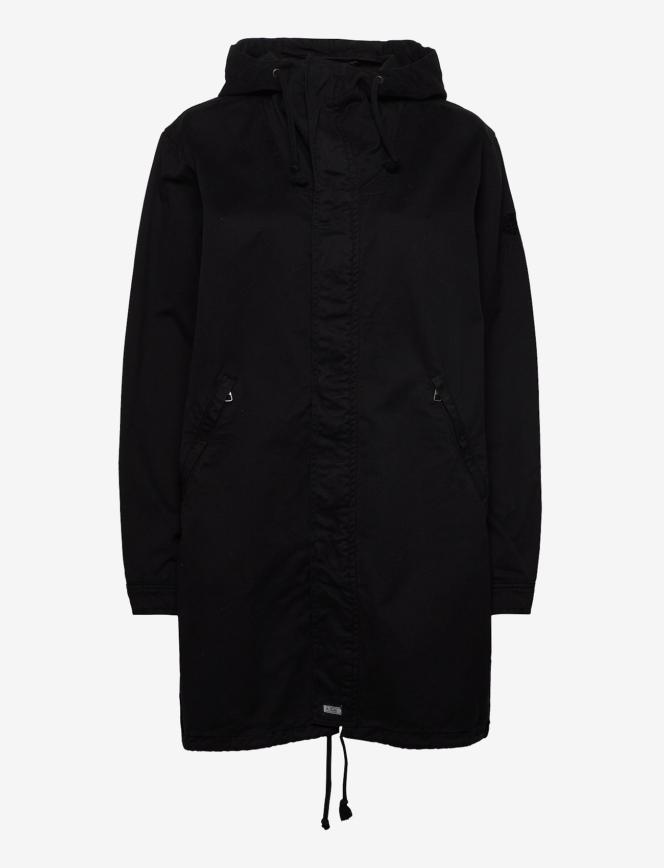 R-Collection - Maxi Anorak - winter jackets - black - 1