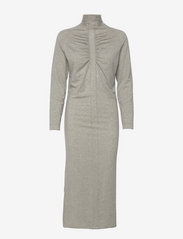 Rabens Saloner - Hope - knitted dresses - grey melange - 0
