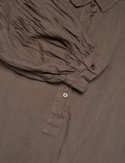 Rabens Saloner - Vanya - long-sleeved blouses - dark brown - 2