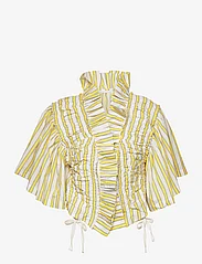 Rabens Saloner - Fransisca - short-sleeved blouses - lemon - 0