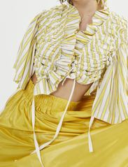 Rabens Saloner - Fransisca - short-sleeved blouses - lemon - 3