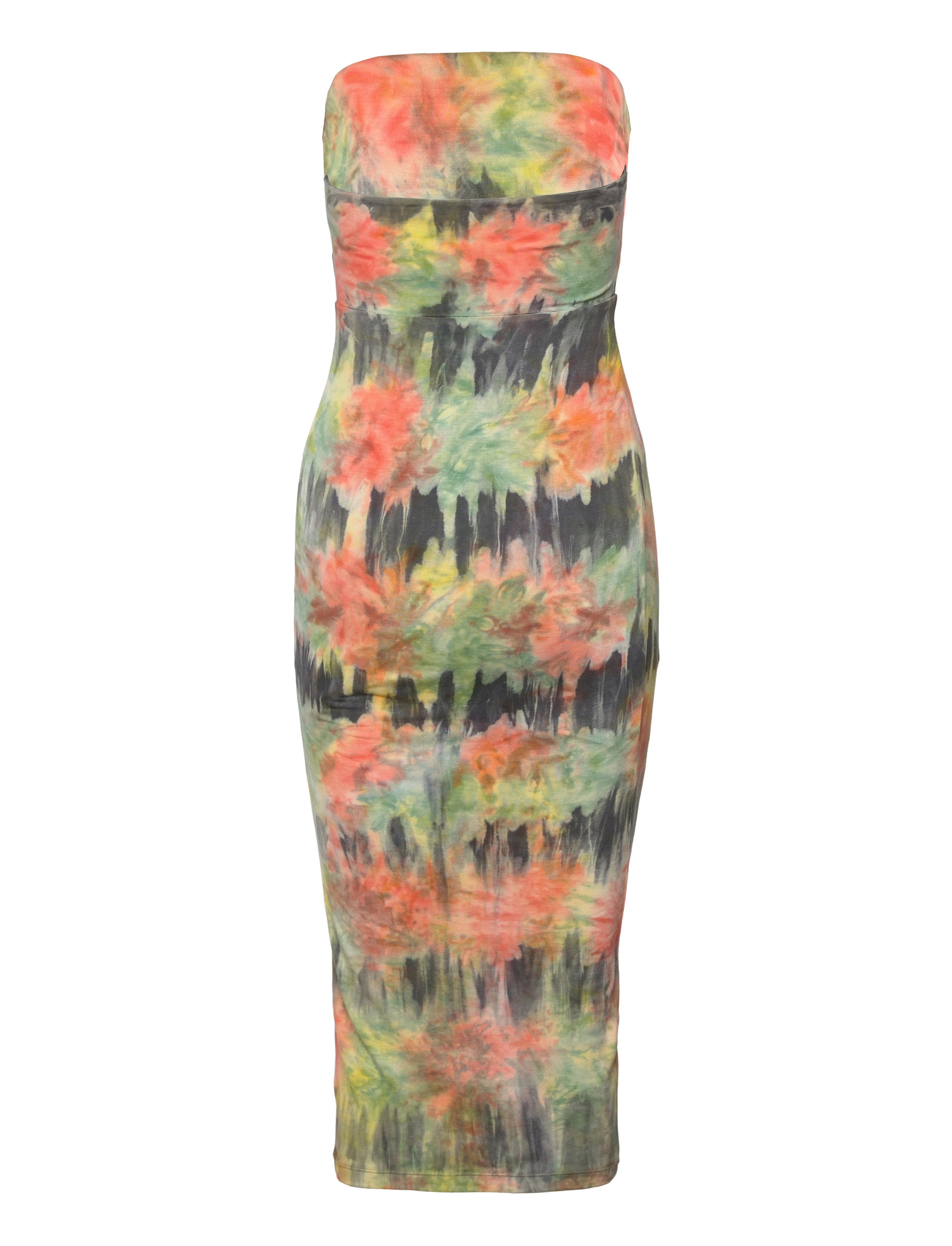 Rabens Saloner - Lanna - midi-jurken - coral combo - 2