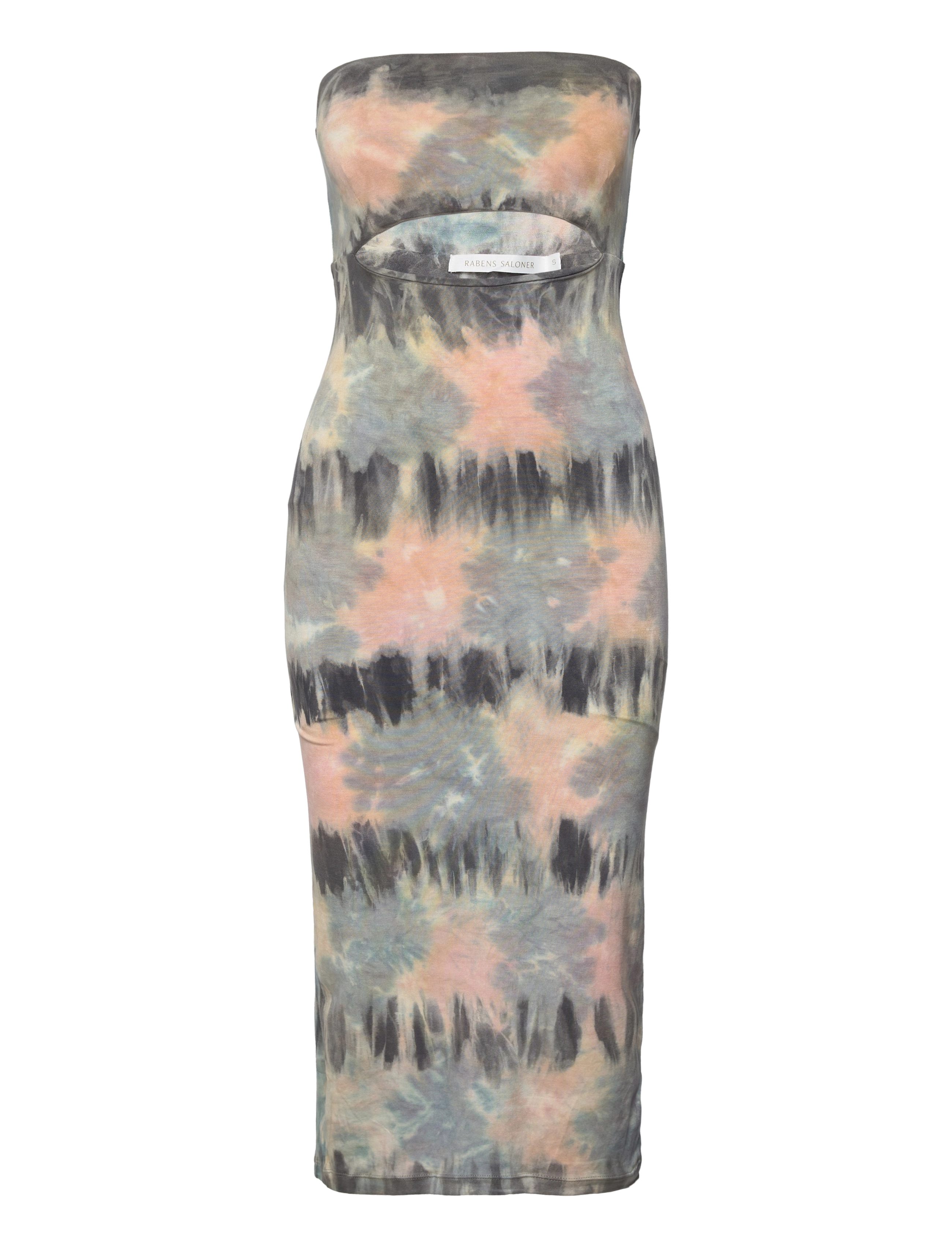 Rabens Saloner Lanna, Kvinder, Tie-Dye Cutout Midi Kjole, Multi/mønstret, Str: XL