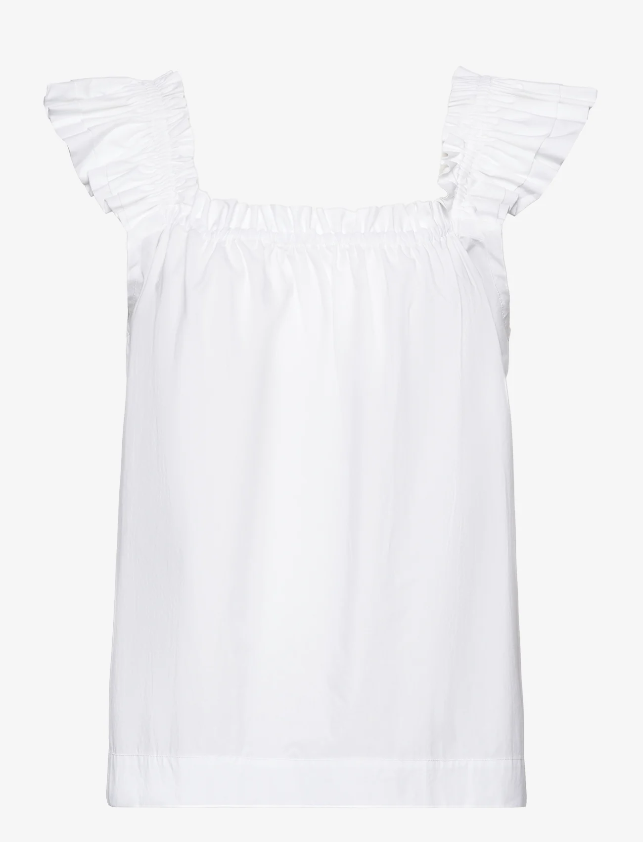 Rabens Saloner - Inis - sleeveless blouses - white - 0