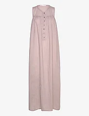 Rabens Saloner - Thinna - Cotton Button front long d - summer dresses - mouse - 0