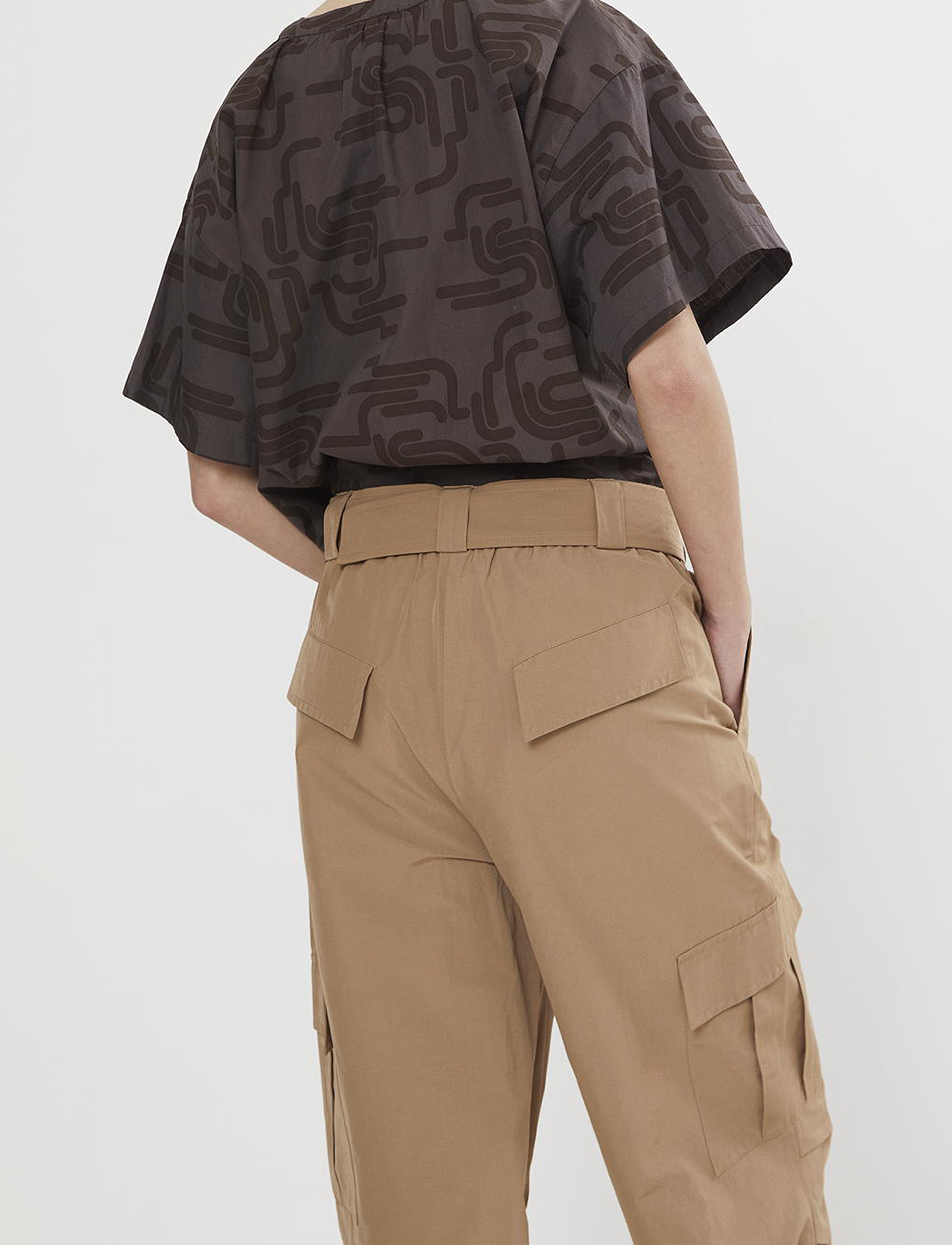 Rabens Saloner - Achola - Weightless cargo pant - cargobukser - tobacco - 4