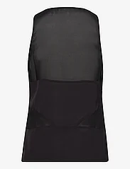 Rabens Saloner - Blia - Sheer panel tank - t-shirt & tops - caviar black - 1