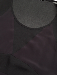 Rabens Saloner - Blia - Sheer panel tank - t-shirt & tops - caviar black - 5