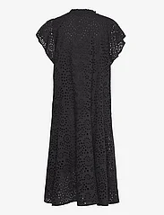 Rabens Saloner - Habiba - Jumbo stitch dress - summer dresses - caviar black - 1