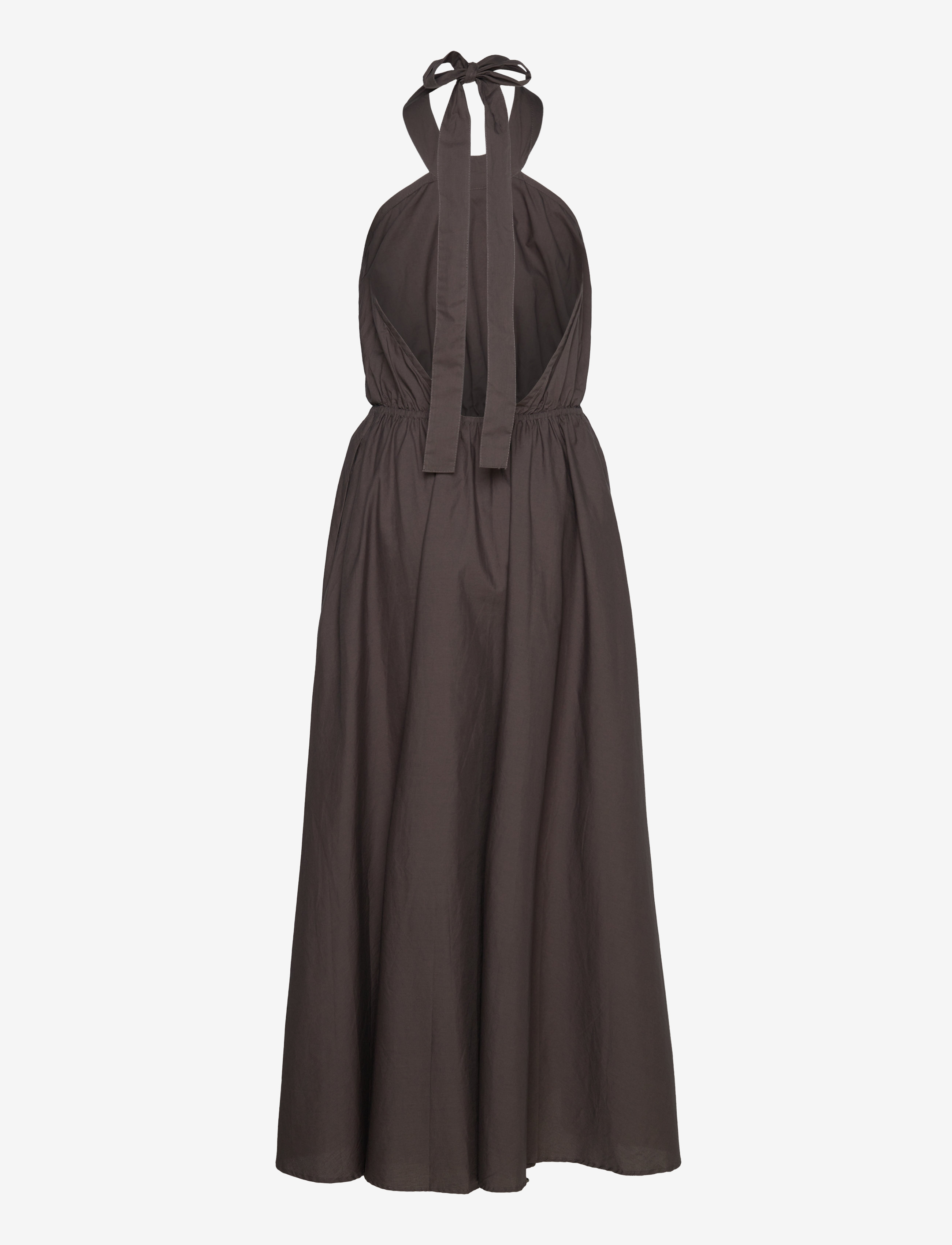 Rabens Saloner - Sylvi - Poplin halter dress - pirate black - 1