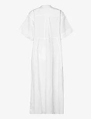 Rabens Saloner - Susi - Poplin long kaftan - shirt dresses - white - 1