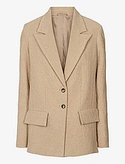Rabens Saloner - Helin - Crumpled jacket - party wear at outlet prices - oatmeal - 0