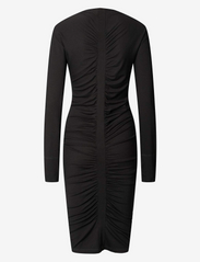 Rabens Saloner - Jin - Wool jersey gathered dress - party wear at outlet prices - black - 1
