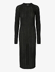 Rabens Saloner - Cana - Square knit dress - knitted dresses - black - 0