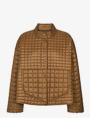 Rabens Saloner - Kally - Linear quilt short jacket - spring jackets - hazelnut - 0
