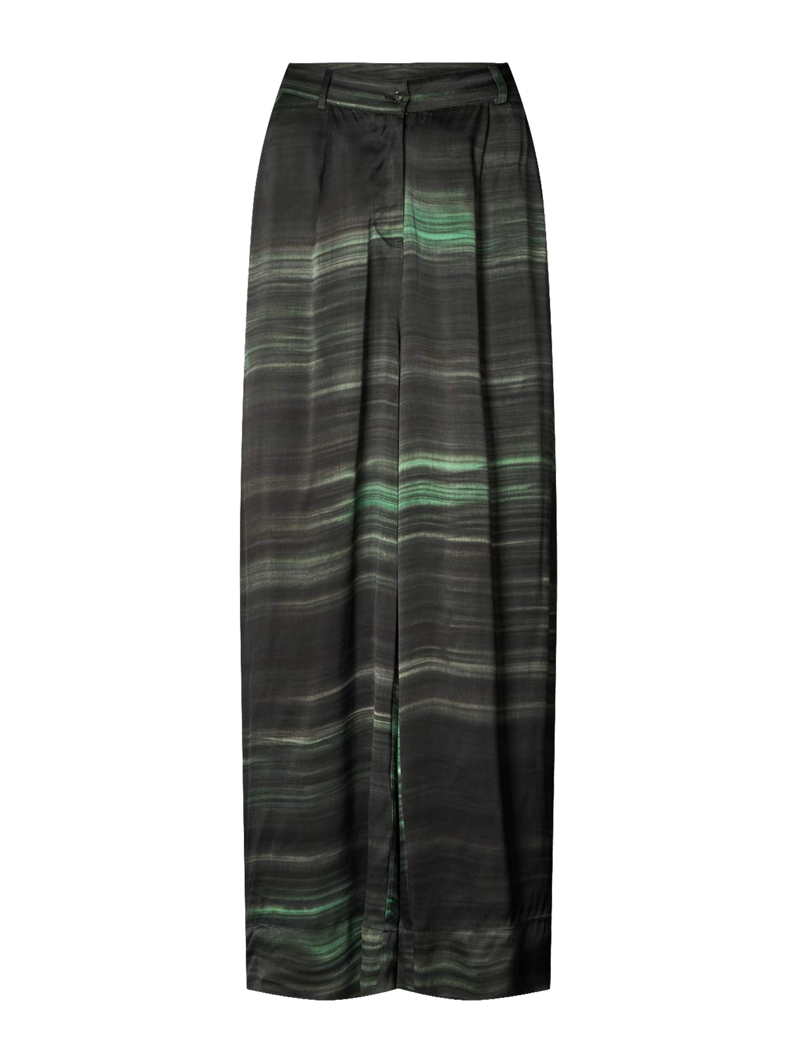 RABENS SALONER Briana - Shadow Pleat Wide Hose Grün - S - Damen
