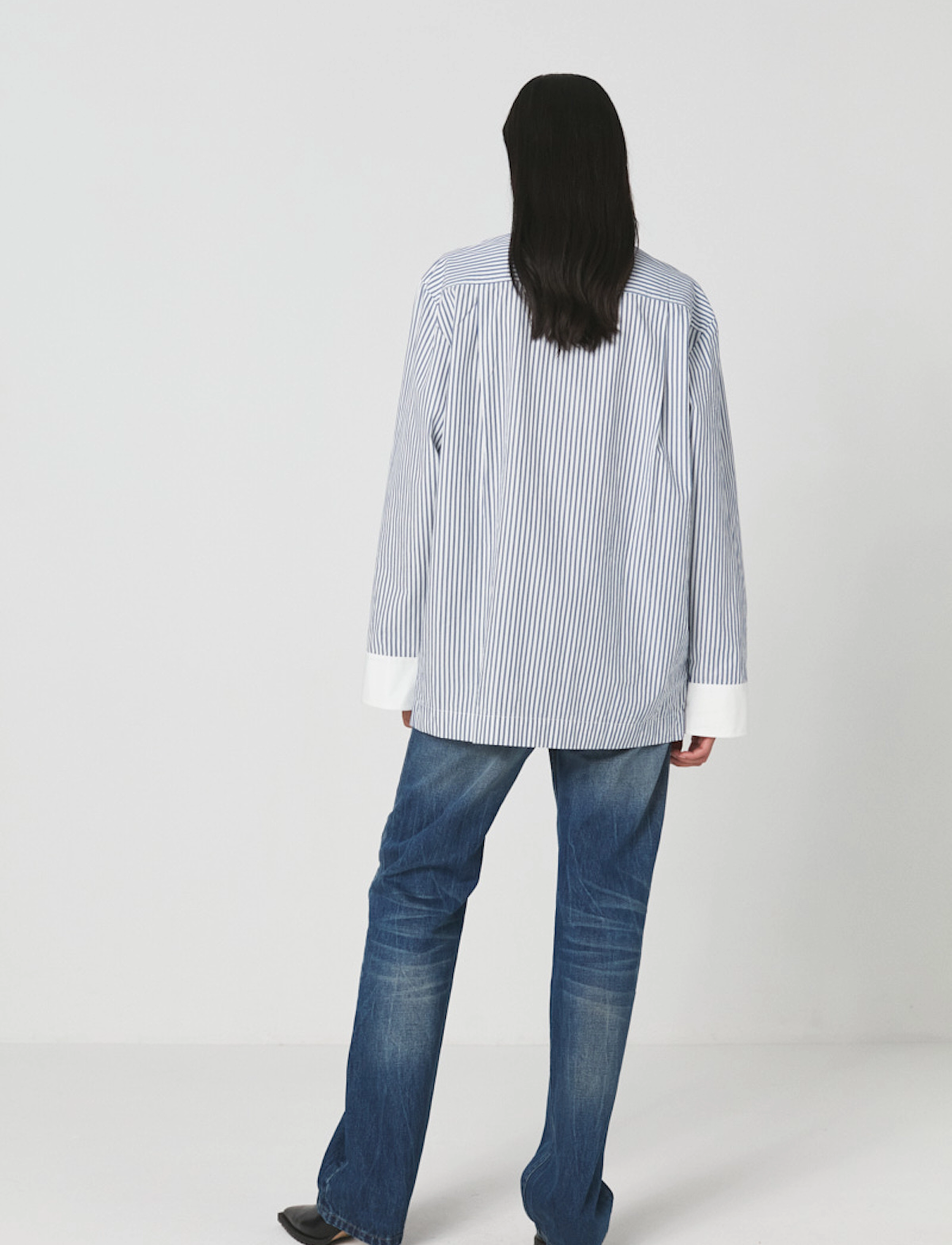 Rabens Saloner - Babara - indigo stripe - 4