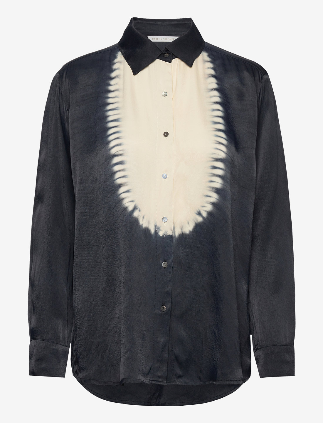 Rabens Saloner - Rosali - long-sleeved shirts - midnight/chalk c - 1