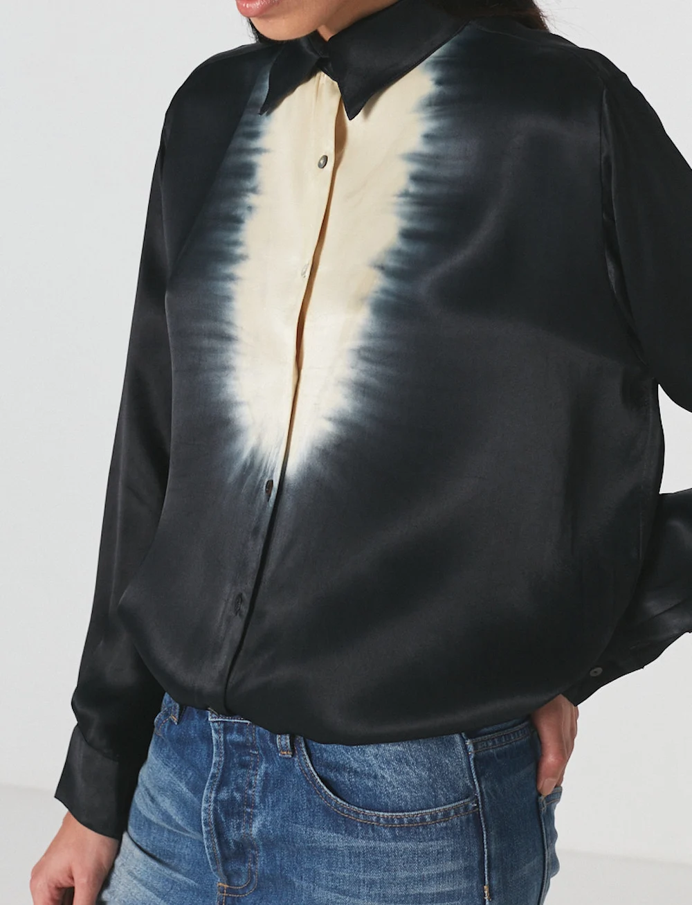 Rabens Saloner - Rosali - long-sleeved shirts - midnight/chalk c - 0