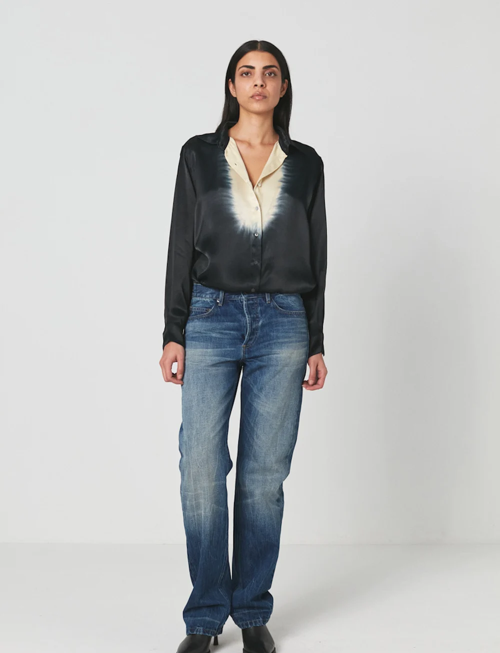 Rabens Saloner - Rosali - long-sleeved shirts - midnight/chalk c - 3