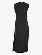 Nylon zipper dress - Alita - CAVIAR BLACK