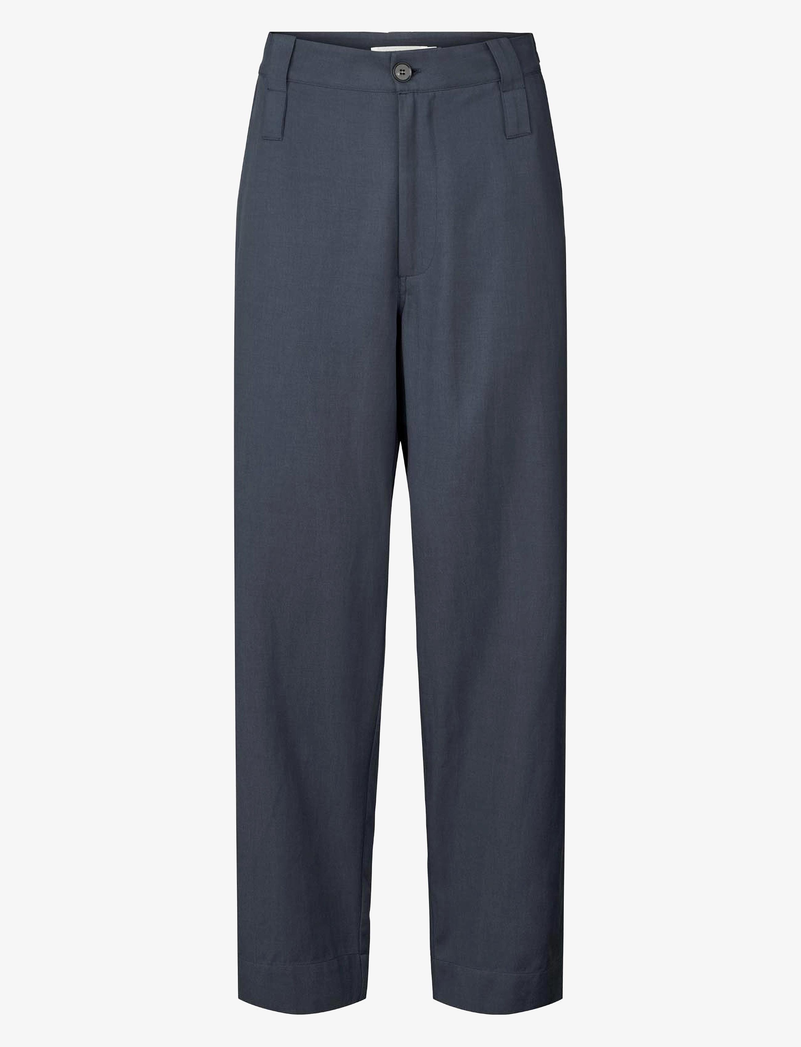 Rabens Saloner Aviator pant - Carly -  - DUSTY NAVY / navy