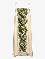 Rabens Saloner - Swirl string elastic dress - Milli - midi garuma kleitas - olive chalk comb - 0