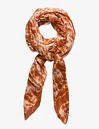 Cosmo large scarf 138X180 - Merete - TANGERINE COMBO